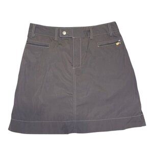 Annika Cutter & Buck Skort Womens 4 Gray Stretch Pockets Lightweight Active Golf